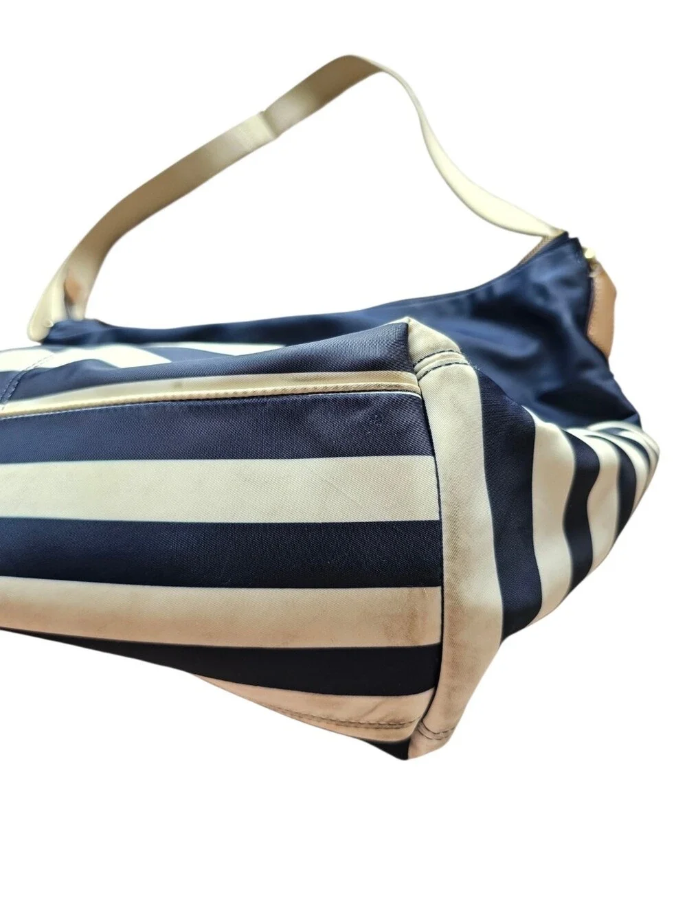 Kate Spade Baby Bag In Navy and White Striped Shoulder Bag